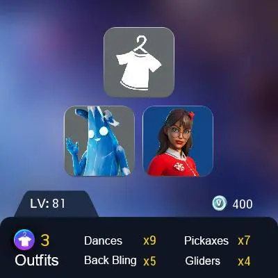 [PC] 2 skins | Polar Peely | Krisabelle | Lectro Guard Pack | Lunar Hyperjet | Fishstick Janky | Twin Crossfire | Clawz Retro | 400 VB