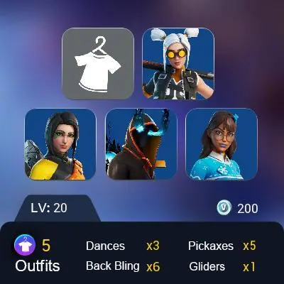 [PC] 4 skins | D'Ark | Absenz | Dizzie | Blizzabelle | Fishstick Janky | Extra Round | Inky Ire | Shattered Hope | Sir Beurre |  200 VB
