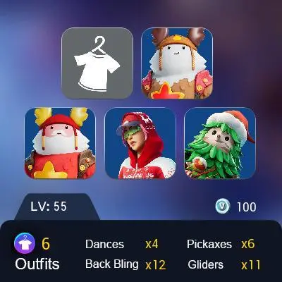 [PC] 5 skins | Guff Gringle | Arctic Adeline | Winterfest Bushranger | Sled Ready Guff | Holiday Boxy | Spectra Protector | Lunarios | 100 VB
