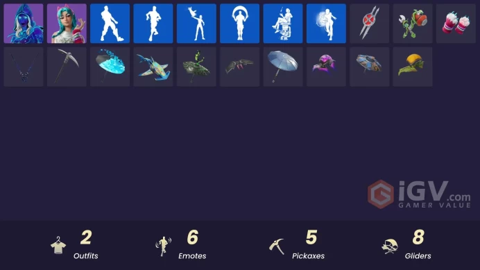 [PC] 2 skins | Andromeda | Katalina | Meowtooth Plush | Gwenpool's Katanas | Pink Plushie | Starforged Blades | Vanguard Star |  200 VB