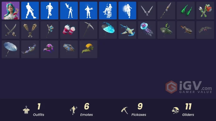 [PC] 1 skins | Katalina | Captain Jones's Shield & Pickaxe | Meowtooth Plush | Gwenpool's Katanas | Pip-Boy | Pink Plushie | 400 VB