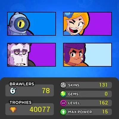 [Code 5503] Level 167 / white wolf leon + 40k Trophy / Rare Skins