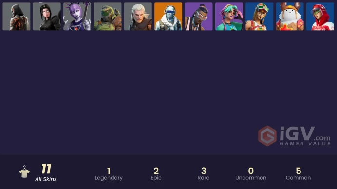 [PC] 11 skins | Frostbite | Dark Power Chord | Molten Omen | Geralt of Rivia | Doom Slayer | Shadow Ark | Selene | Massai |  550 VB