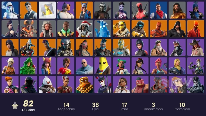 [XBOX/SWITCH/PC] 82 skins | Gold Brutus | Gold Midas | Prodigy | Lina Scorch | Omegarok | Predator | Raptor | Kado Thorne | Eternal Knight 