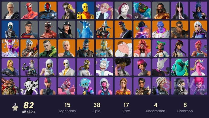 [PSN/XBOX/SWITCH/PC] 82 skins | Omegarok | The Cube Queen | Ronin | Twyn | Galaxy Grappler | Peter Griffin | Eternal Knight | The Foundation