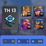 N46/ TH 13 NEAR MAX / HERO-53,71,33,18 / 3 EPIC-GG,FA,LP / 450 MEDALS / BH 9 / LEGEND PROFILE