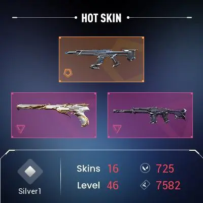 EU Full Access | Silver 1 | 16 Skins Hieroscape Blades + Kuronami Vandal + Reaver Phantom + Sovereign Ghost + Hieroscape Ares +Moon Scout