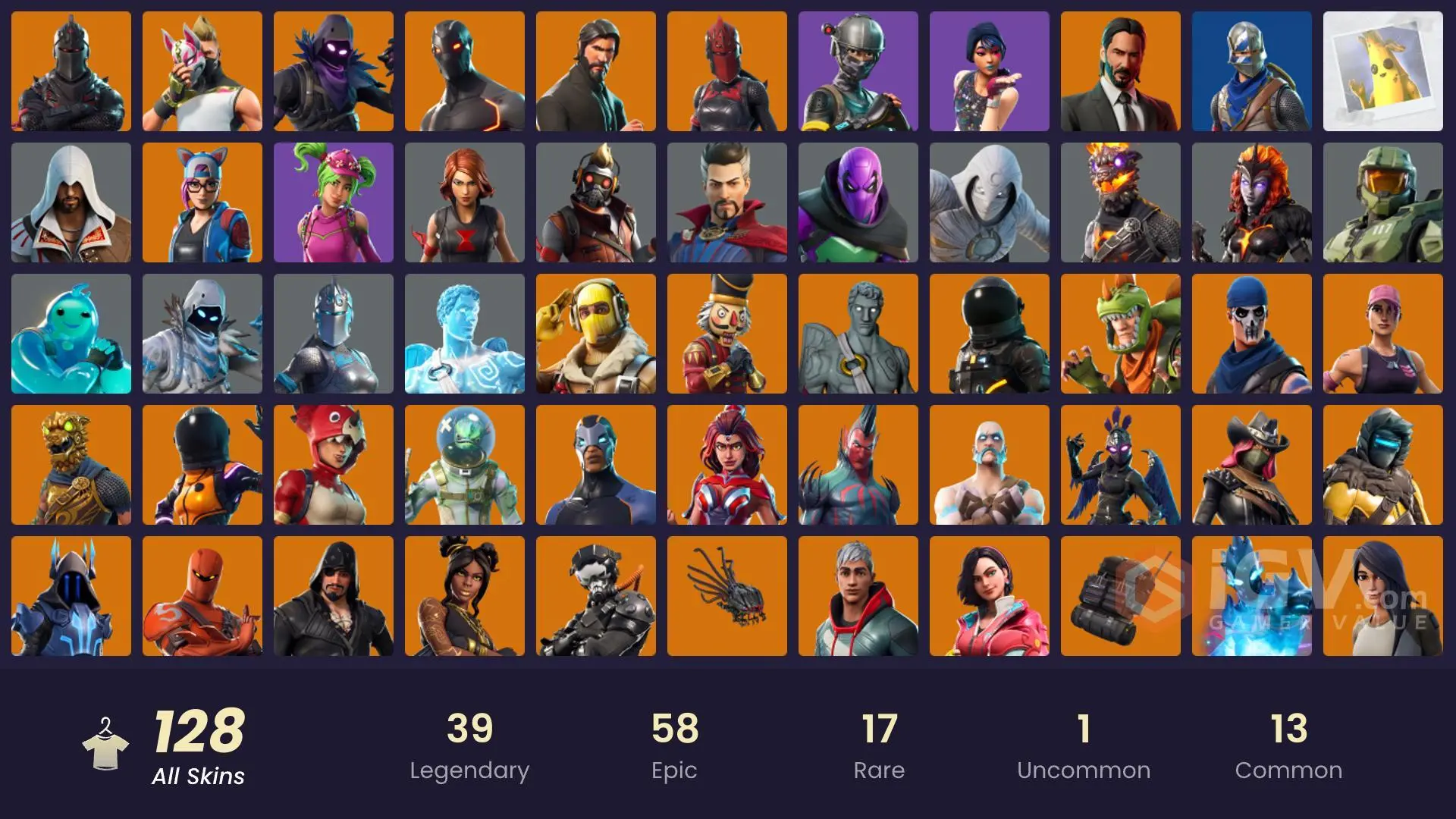 【PC-PSN-XBOX】 128 Skins | OG STW | Black Knight | Sparkle Specialist ...