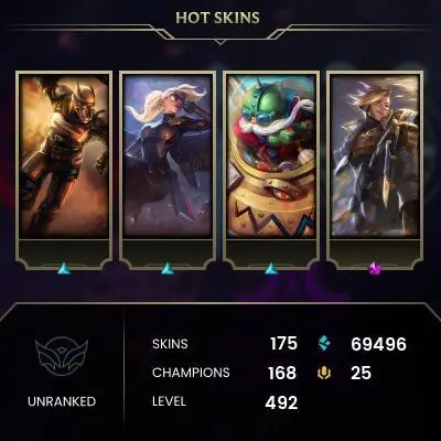 EU 25 skins valorant Elderflame Vandal .XERØFANG Vandal . Oni Phantom + LoL 172 skins 168 characters Europe West 492 Level LSV26 