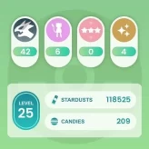 lvl25,have 42 Legendary,9 Mewtwo,4 Groudon,7 Genesect,many nice high CP pokemons N8628