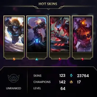 EUW SERVER/WORLDS 2012 RIVEN(OG)/123 SKIN/2012 ULTRA RARE ICONS/B.E:24K/LAST GAME 5 YEARS AGO/UNRANKED FRESH MMR/FULL ACCESS/