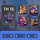 Z88|TH 15 MAX|FULL ABILITY(10)|1.7K GEMS|5 SKİNS|NAME CHANGE 1000G|LVL 211|BK 90/AQ 90/MP 70/GW 65/RCH 40|SECURE ACCOUNT|