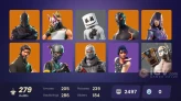 279 skins | Black Knight | The Reaper | OG STW | Sparkle Specialist | Blue Squire | Royale Knight | Elite Agent | Take The L | Katalina | 0 VB