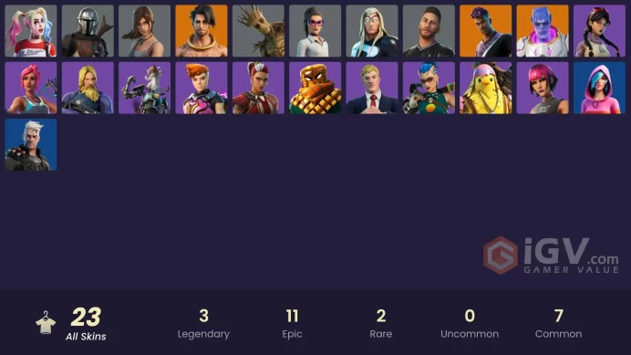 [PNS/XBOX/SWITCH/PC] 23 skins | Kymera | Raz | Fade | Mandalorian | Thor | Groot | Jennifer Walters | Lara Croft | Neymar Jr | Harley Quinn