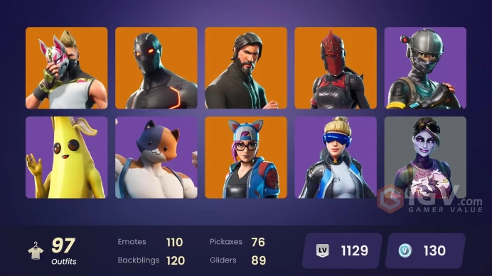 FA - [SWITCH/PC] 97 skins | OG STW | The Reaper | Neo Versa | Elite Agent | Take The L | Rogue Agent | Gear Specialist Maya | The Visitor