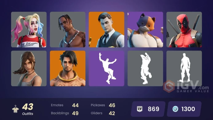 FA - [PSN/XBOX/SWITCH/PC] 43 skins | OG STW | Travis Scott | Gold Brutus | Gold Midas | Gold Meowscles | Trilogy | Point Patroller | Sultura