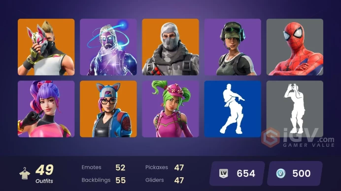 [PC/PSN/XBOX] 49 skins | Galaxy(OG)| Sub Commander | Havoc | Trailblazer | Lynx | Drift | Carbide | Valor | Zenith | Ronin | Spider-Man | 