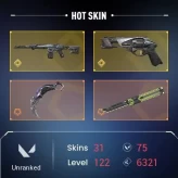 EU | 31 Skins/18000VP+Silver 2+3 Knives+5 Paid |Reaver Karambit/RGX 11z Pro Firefly+Phantom/Sheriff Protocol 781-A+ Special Squad 809/%5.18.6
