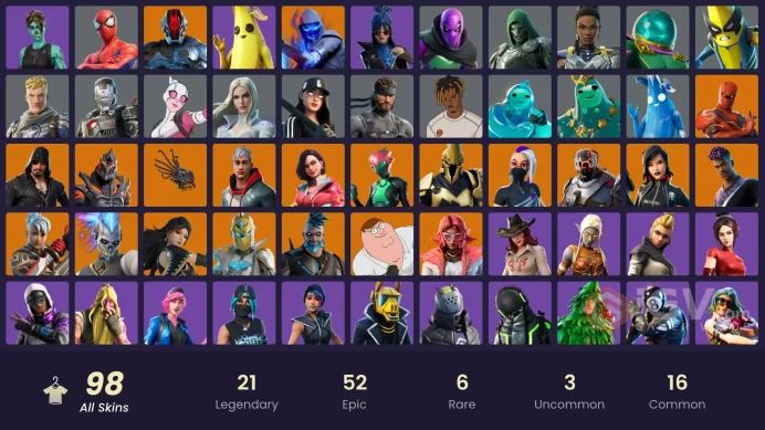 [PC/PSN/XBOX] 98 skins | Rox | The Scientist | Peter Griffin | Sorana | Fade | The Foundation | Catalyst | Ronin | Blackheart | Ruin | FN1177