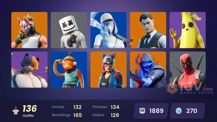 PC/XBOX |  136 skins | OG STW | Take The L | Gold Midas | Rogue Agent | Katalina | Rox