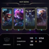 discount accounts /from all LOL servers//N4285-OCE