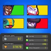 Brawl stars/79 Brawlers/37k cup/13 card max/112 skin/A15/Lifetime warranty/Breaking bad