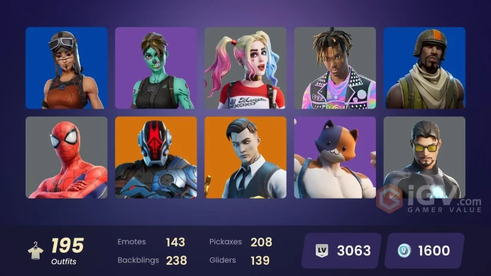 FA - [XBOX/SWITCH/PC] 195 skins | Merry Mint Axe | Renegade Raider | Aerial Assault Trooper | Raider's Revenge | Gold Brutus | Gold Meowscles