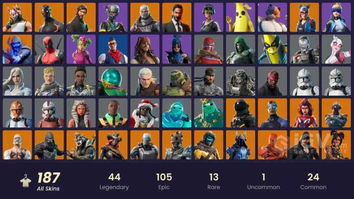 FA - [XBOX/PC] 187 skins | The Reaper | Neo Versa | Elite Agent | Take The L | Spike | Sub Commander | John Wick | 2900 VB 