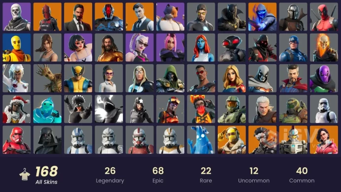 FA - [PSN/PC] 168 skins | Master Chief (Matte Black) | John Wick | Rox | Malik | Snap | Supersonic | Ronin | Gear Specialist Maya | Raptor