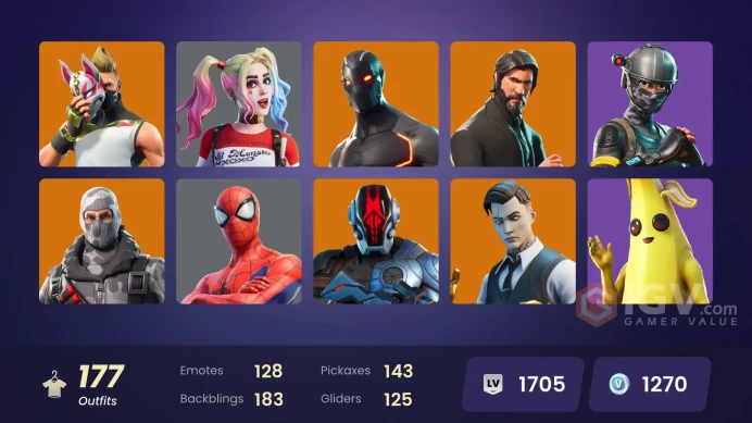 FA - [XBOX/SWITCH/PC] 176 skins | The Reaper | Elite Agent | Take The L | Omega (stage 5) | Gold Midas | Sub Commander | Vivi Chroma 