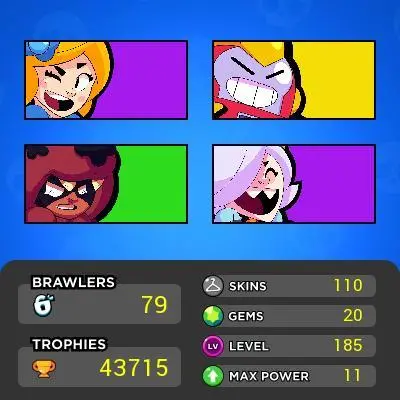 [Code 6976] Level 185 / 42k Trophy + 110 Skins / Very Cheap