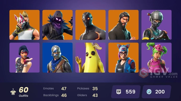 FA - [PSN/XBOX/SWITCH/PC] 60 skins | Sparkle Specialist | The Reaper | Blue Squire | Royale Knight | Elite Agent | Mako | Take The L