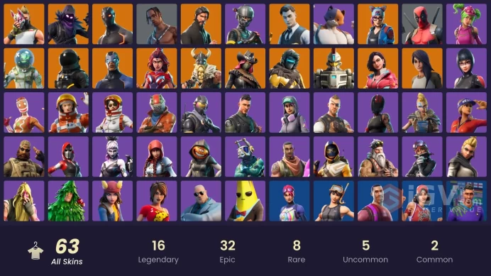 FA - [XBOX/SWITCH/PC] 63 skins | The Reaper | Elite Agent | Travis Scott | Take The L | Rogue Agent | Calamity | Valor | Leviathan | Sentinel