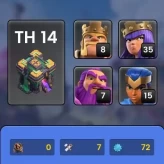 Clash of Clans SC ID-//Android&IOS-14TH/LVL72max YMX18G11/250614