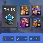 Th 13 Account_Heroes 57-70-50-25_Pixel king skin_pixel Scenery_NC Available_Lots of magic items