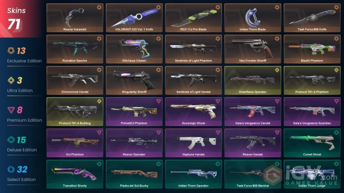 [EU] Email | 52k VP Spent | 71 Skins | 5 Knives | Protocol 781-A Phantom | Elderflame Operator | Reaver Karambit | Neo Frontier Sheriff