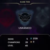 &nbsp;EUW1 | 6 Skins | 29 Champions+40LV   W3