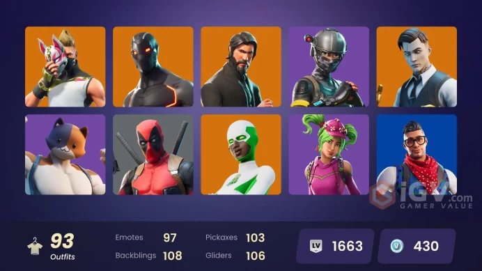 [PC/XBOX] 92 Skins | OG STW | Take The L | The Reaper | Elite Agent | Omega | Drift | Carbon Commando | Prodigy | Midas | Pursuit | Mail access/
