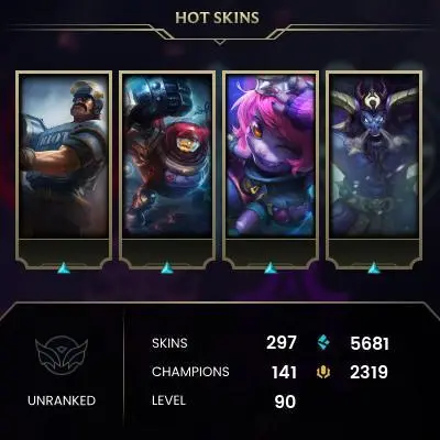 NA SERVER/300 SKIN/2319 RP/3 ULTIMATE/158 ICON/FULL ACCESS/