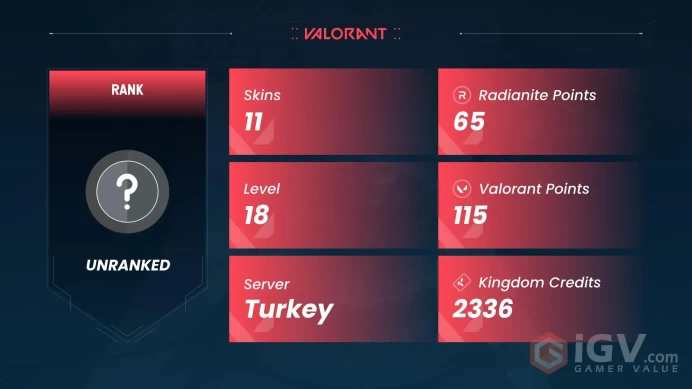 [Turkish] / 5 Years Beta Remastered Knife + RGX 11z Pro Vandal / Unranked / Full Access & Instant Delivery #T117