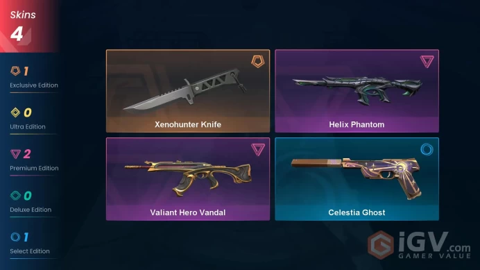 [Turkish] / Xenohunter Knife + Valiant Hero Vandal + Helix Phantom / Unranked / Full Access & Instant Delivery #T59