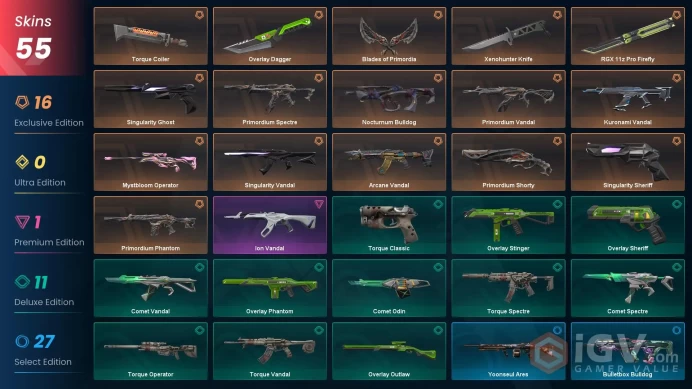 [Turkish] / Primordium Bundle + 5 Vandals + RGX Firefly & More / Unranked / Full Access #T108