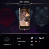 EUW | S2024 BRONZE| 37 CHAMPS + 10 SKINS + 38K BE| HANDLEVELED + FULL ACCESS + LIFETIME WARRANTY|