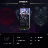 EUW | S2024 PLAT 3| 41 CHAMPS + 10 SKINS + 5K BE| HANDLEVELED + FULL ACCESS + LIFETIME WARRANTY|