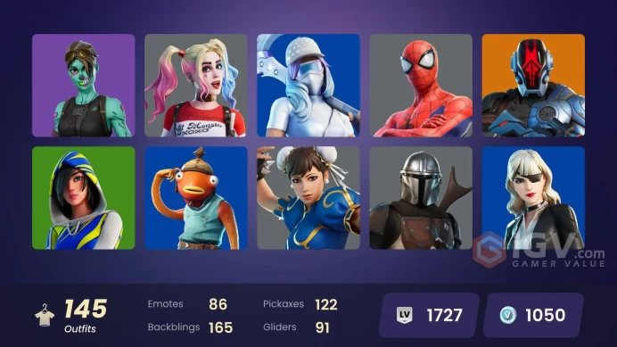 [PC/PSN/XBOX/NINTENDO] 145 skins | Leviathan Axe | Chun-Li | Aura | Go Mufasa | Ghoul Trooper | Candy Axe | Poison Ivy | Siren | The Joker DU259