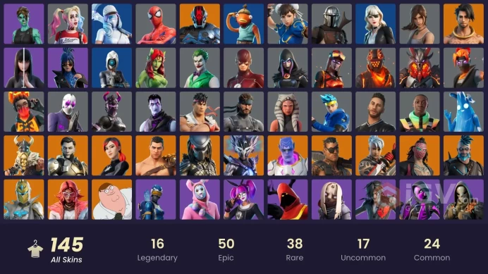 [PC/PSN/XBOX/NINTENDO] 145 skins | Leviathan Axe | Chun-Li | Aura | Go Mufasa | Ghoul Trooper | Candy Axe | Poison Ivy | Siren | The Joker DU259