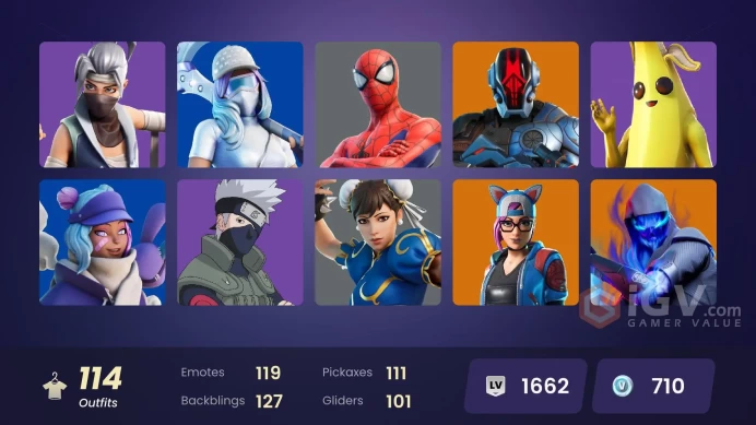 PC/OG STW/Chun-Li(OG)/Darth Vader/Warpaint/Rox/Son Goku/Moon Knight/Kakashi Hatake/Itachi Uchiha/FULL ACCESS/
