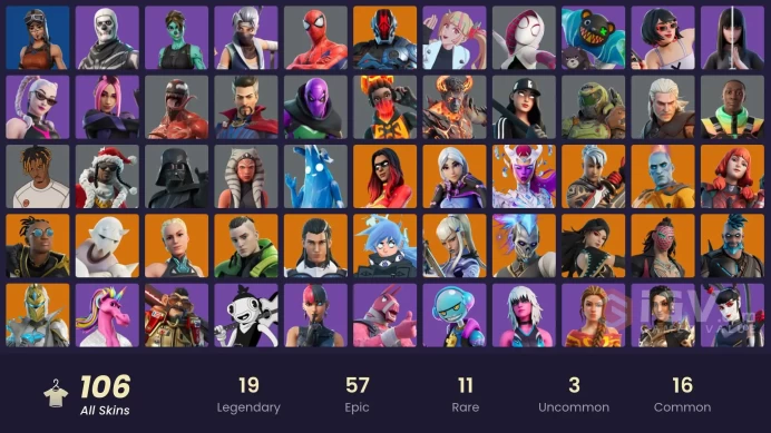 [PC/XBOX/NINTENDO]      106 skins | Aura | Ghoul Trooper | Star Wand | Eren Jaeger | Ice Breaker | Renegade Raider | Fixer Laizani13       DU345