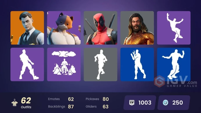 [PC/PSN/XBOX] 62 skins | Fade | Midas | Optimus Prime | Eternal Knight | Era | Deadpool | 60 VB