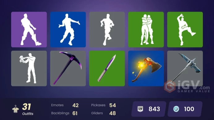 [PC/XBOX/NINTENDO] 31 skins  | Slayer Juice WRLD | Rebirth Harley Quinn | 26 Shops Item